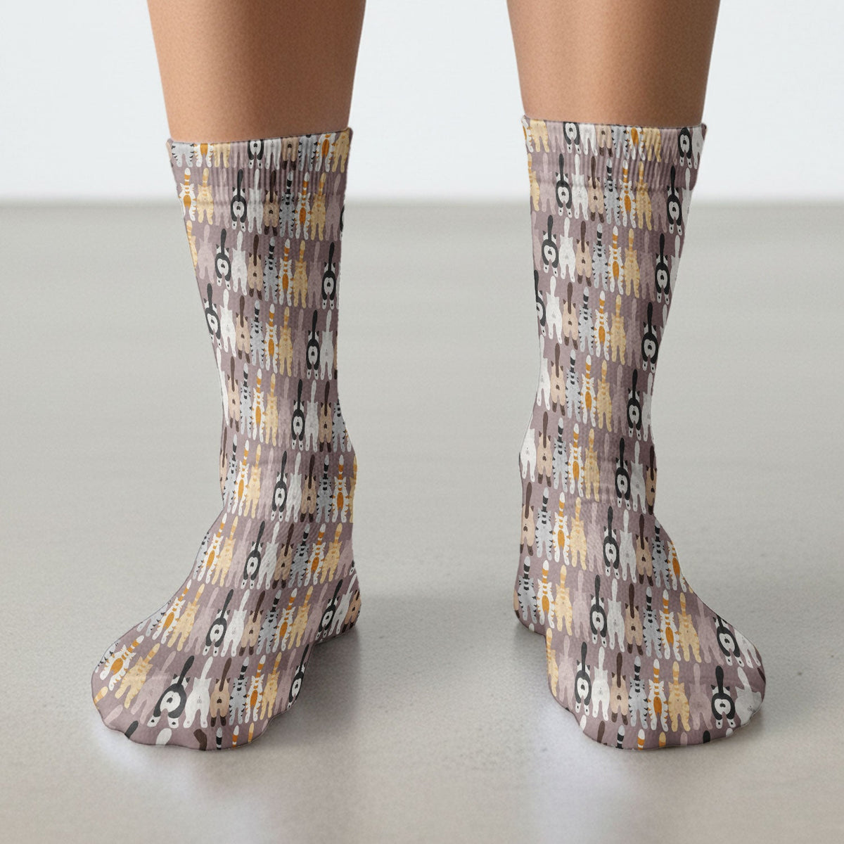 Funny Cat Butt Nurse Socks