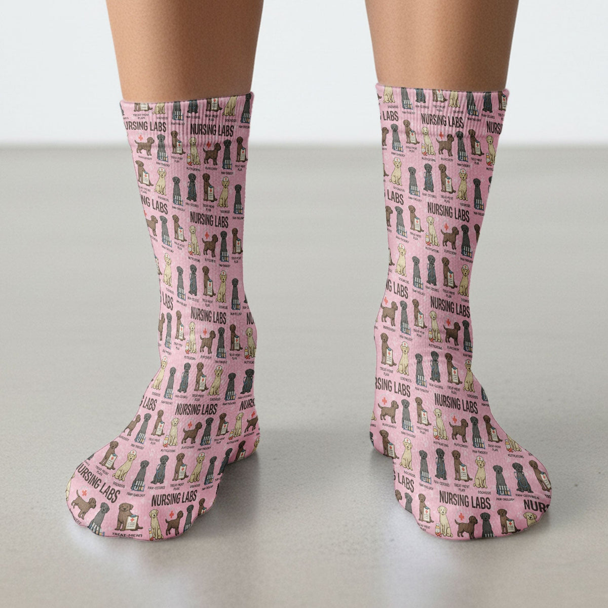 Lab Dog Nurse Socks