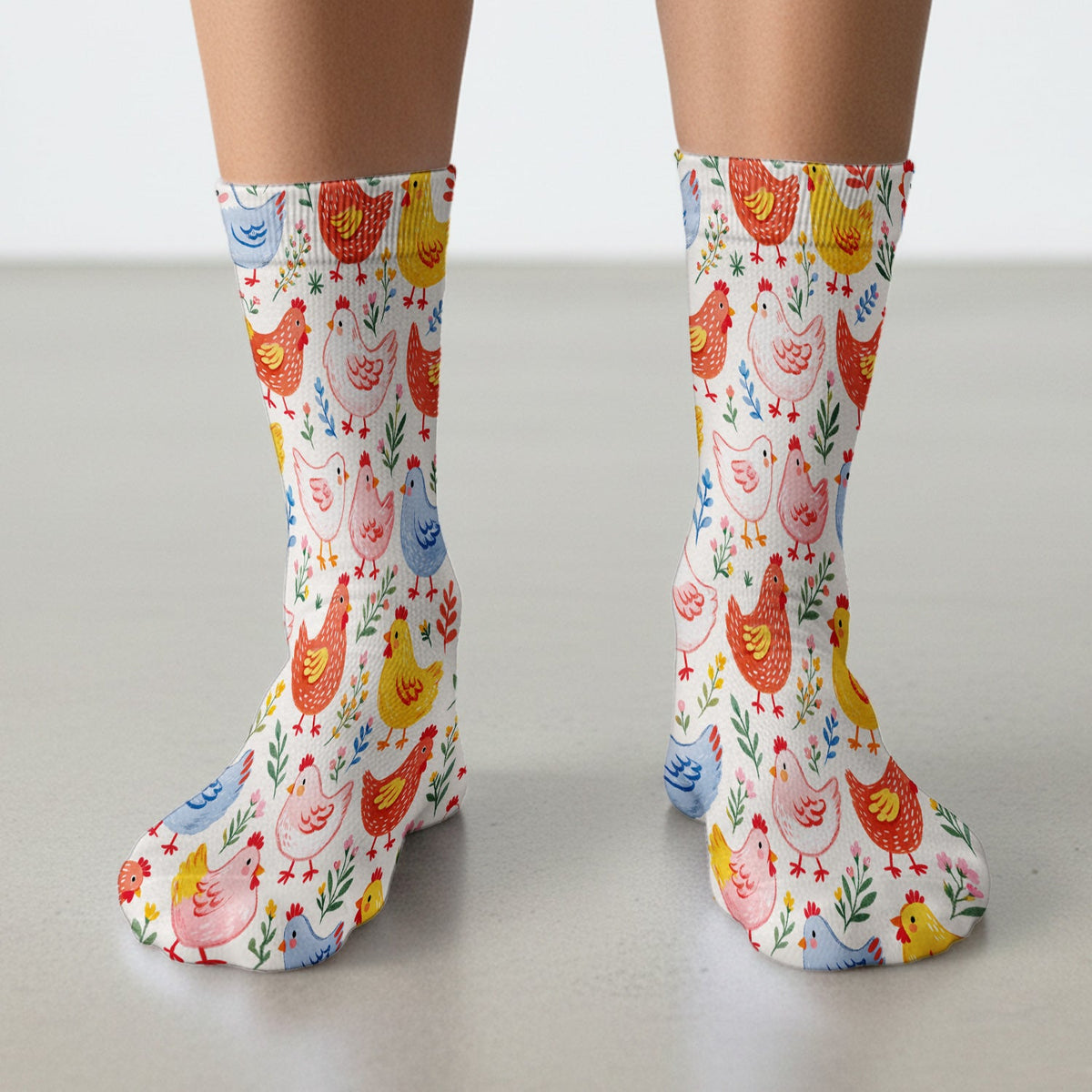 Fun Cartoon Hen Nurse Socks