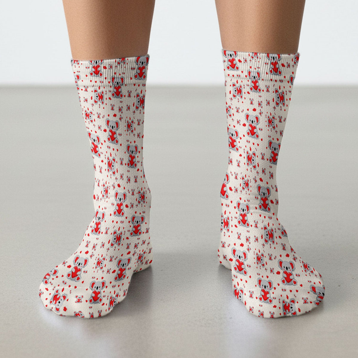 Valentine Koala Heart Nurse Socks