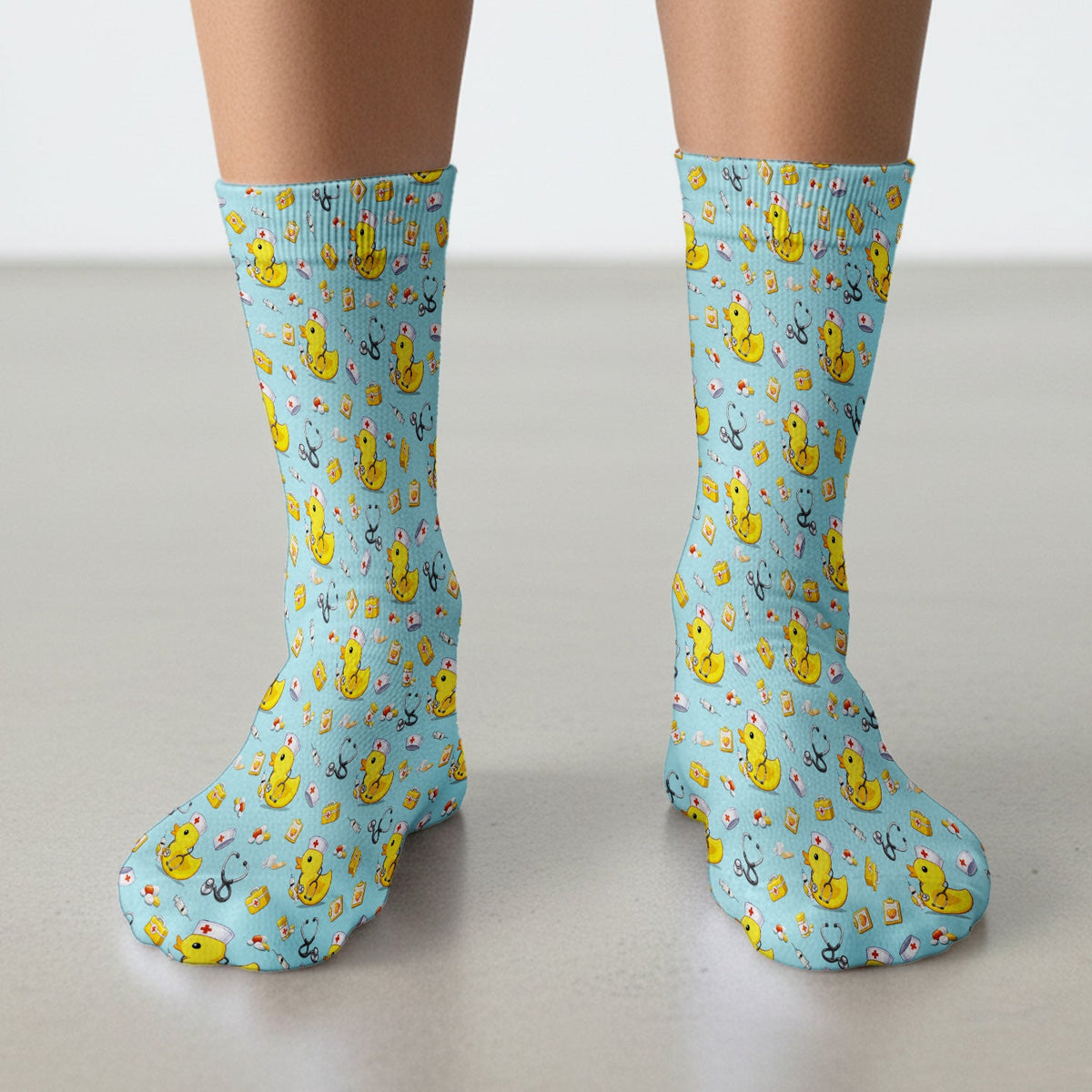 Medical Duck Nurse Socks