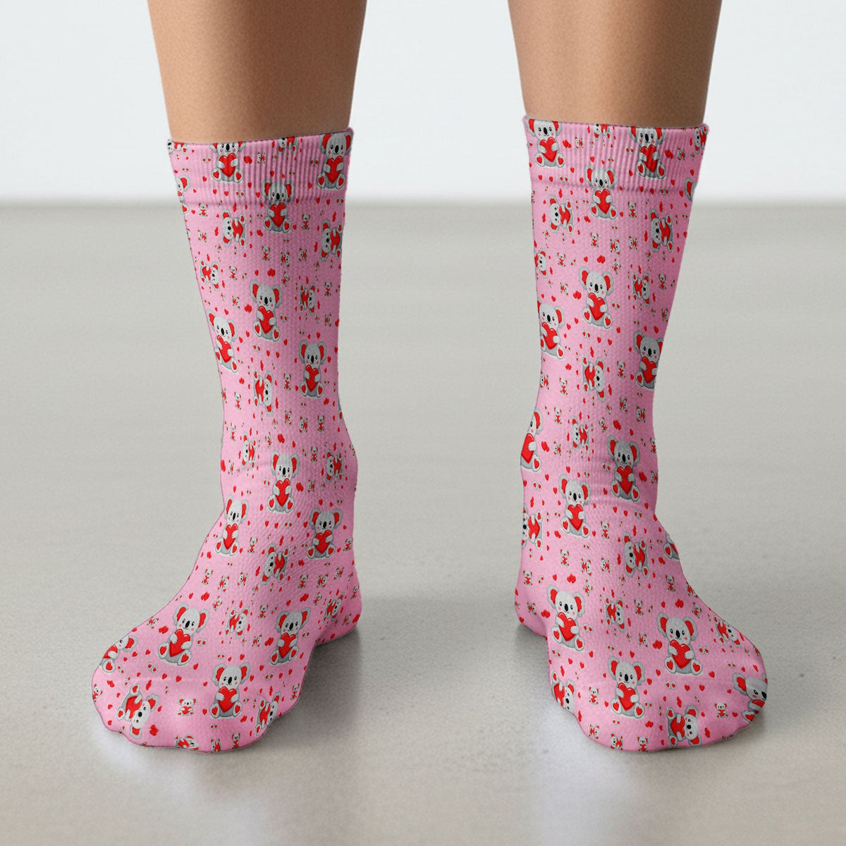 Valentine Koala Heart Nurse Socks