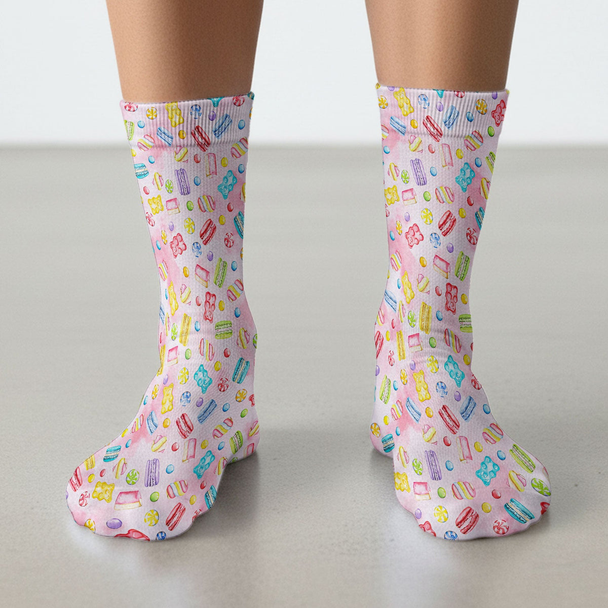 Candy and Macaron Nurse Socks