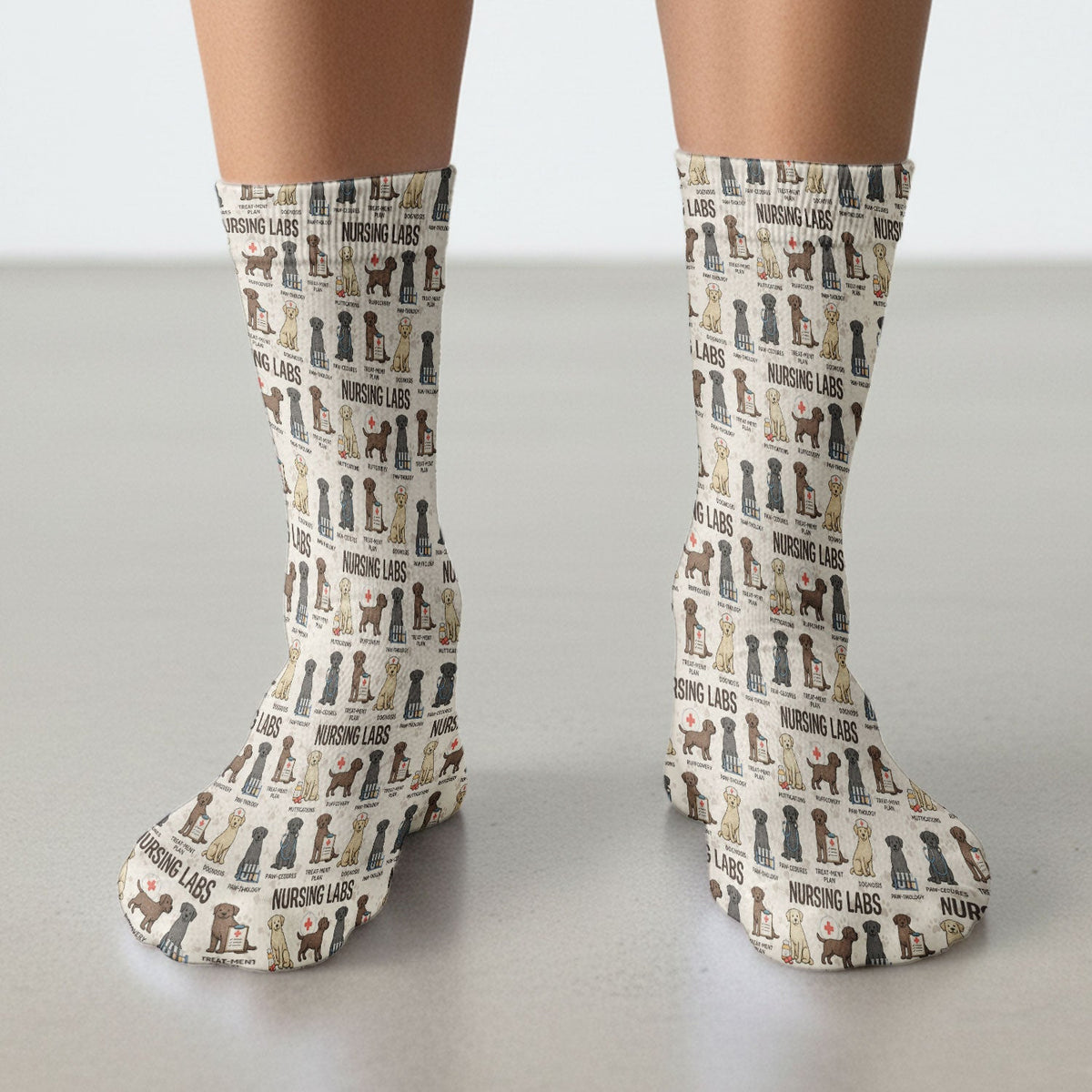 Lab Dog Nurse Socks