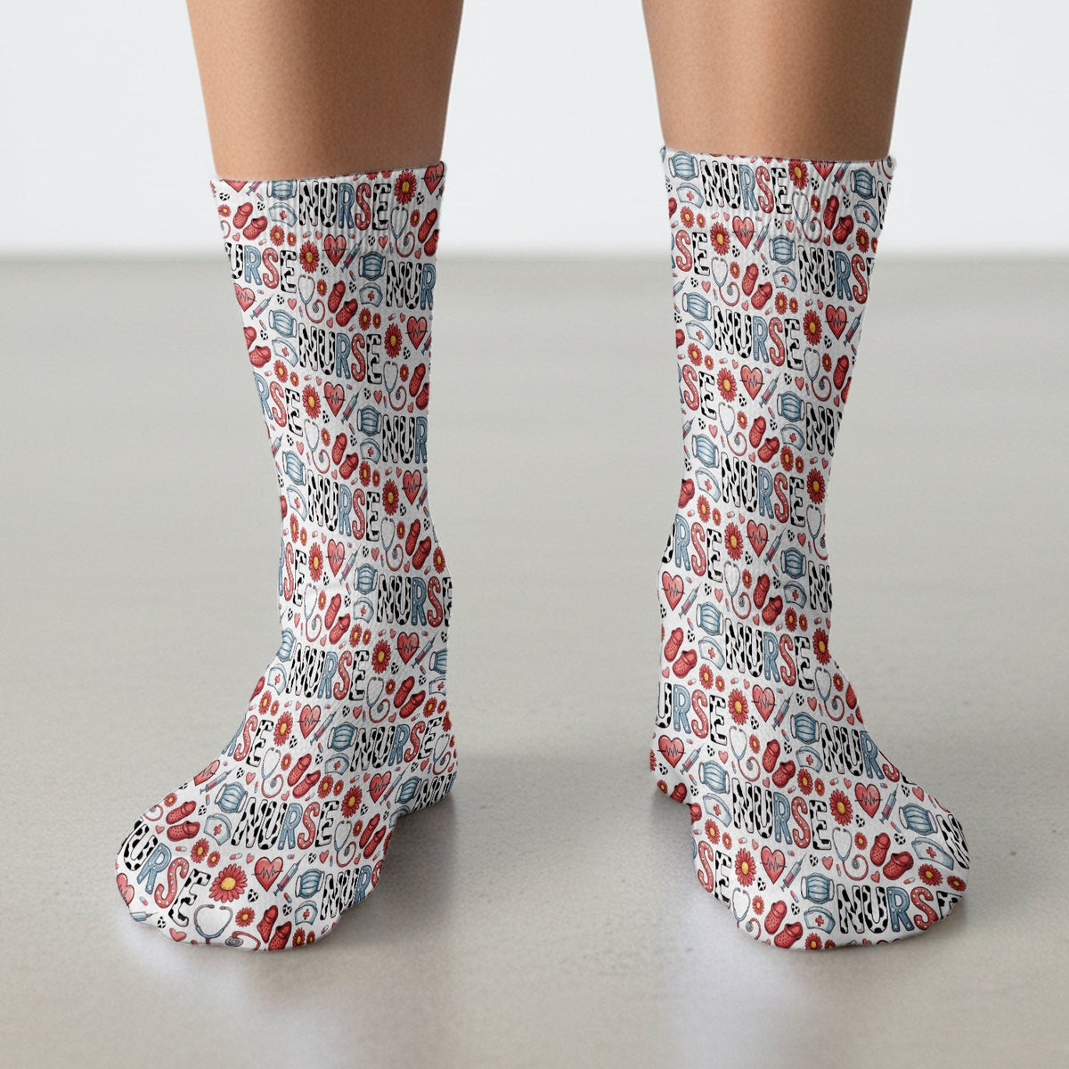 Medical Icon Nurse Socks