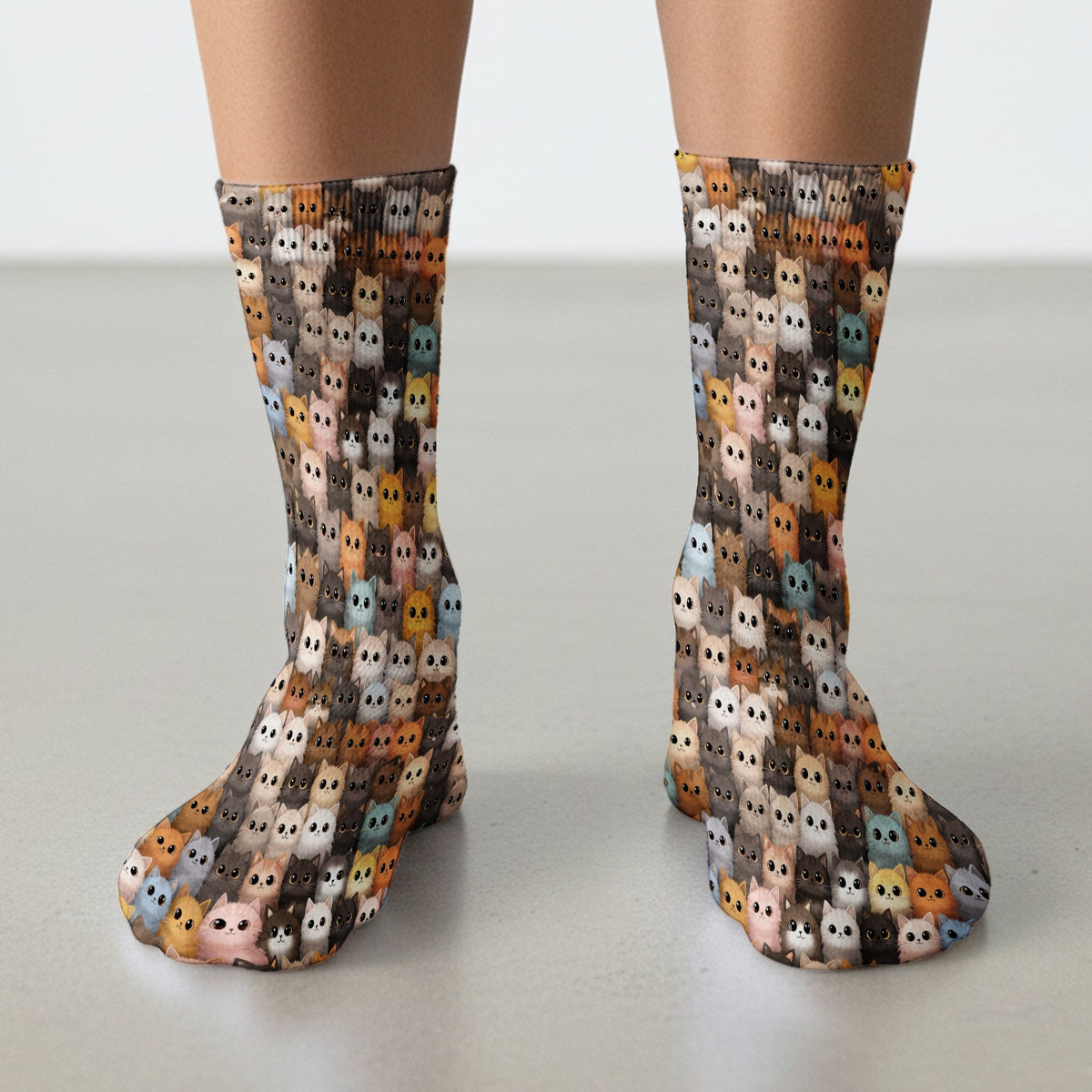 Colorful Kitty Nurse Socks