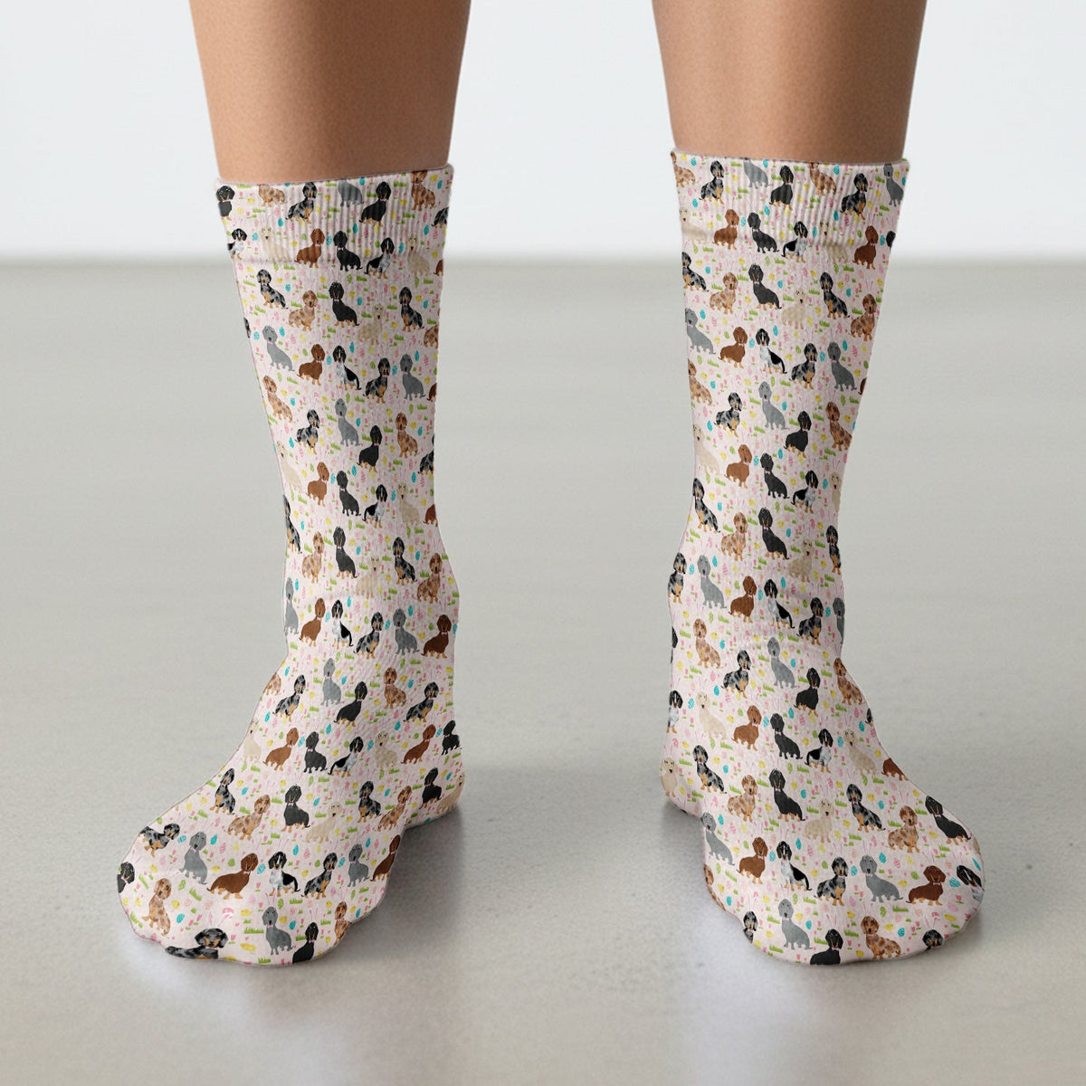 Dachshund Dog Nurse Socks - Easter Gift