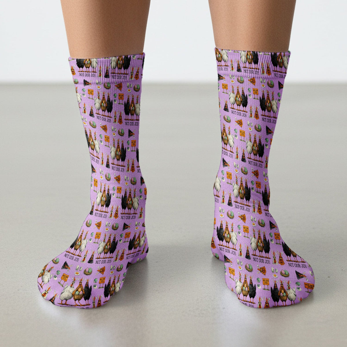 Chicken Humor Nurse Socks - Easter Gift