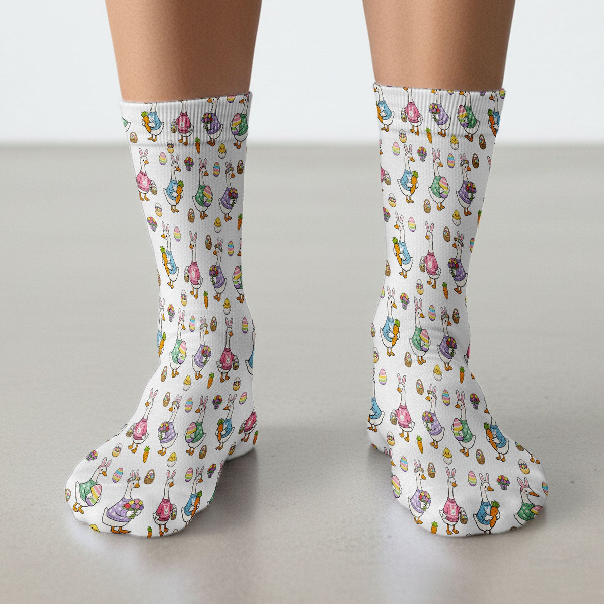 Easter Goose Nurse Socks