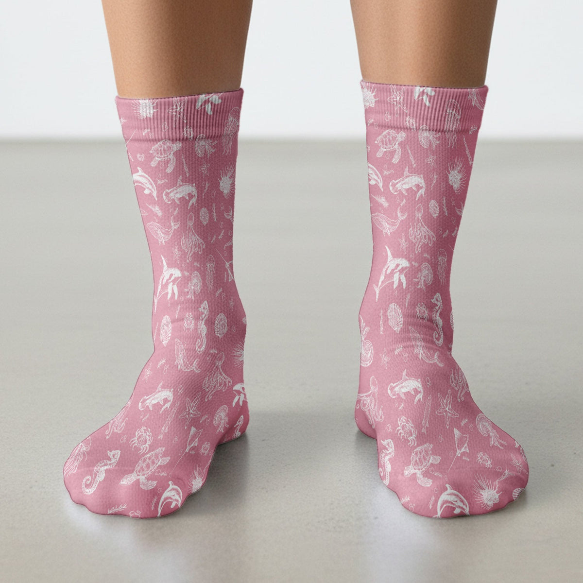 Marine Sea Life Nurse Socks