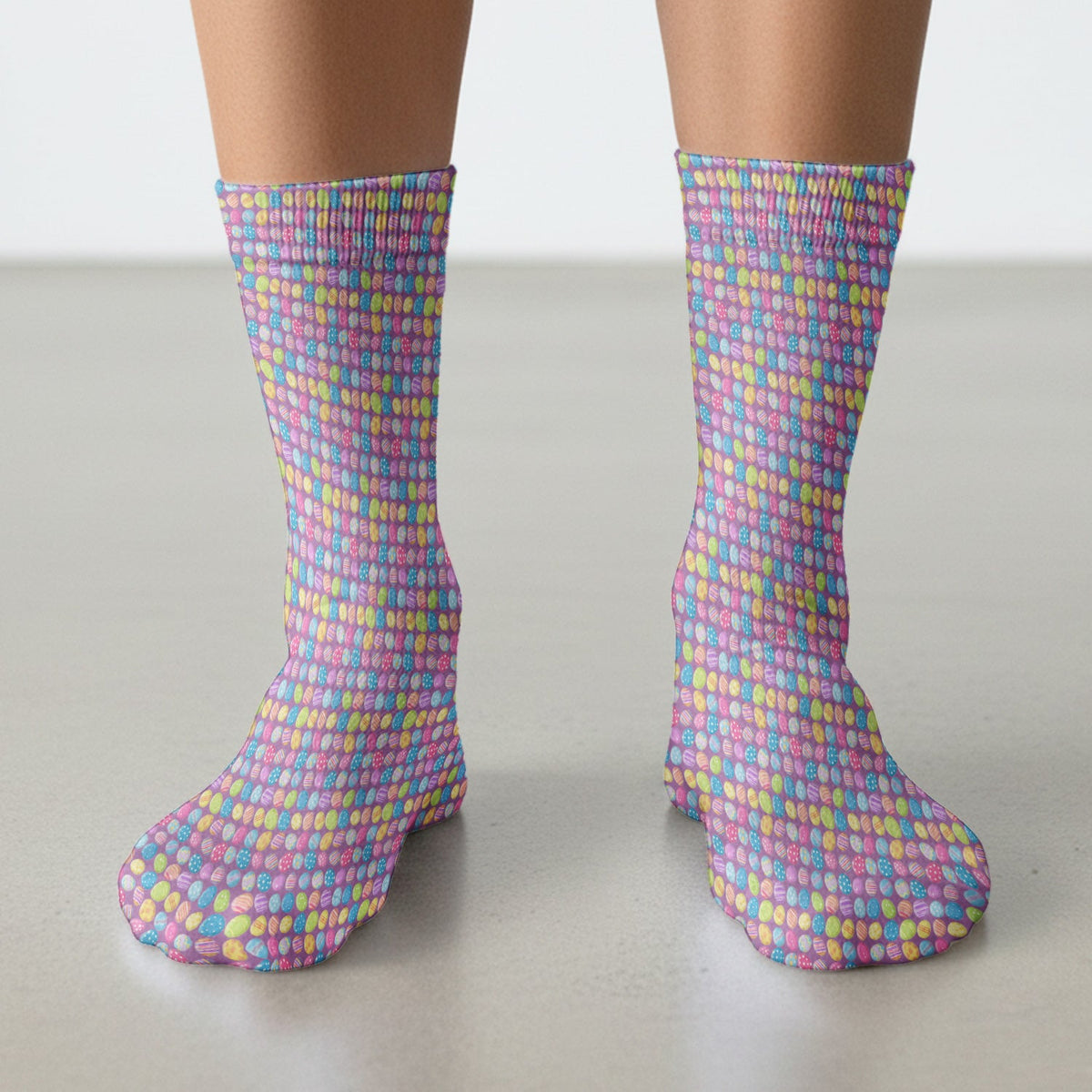 Colorful Easter Eggs Nurse Socks