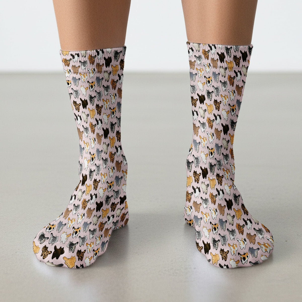 Cat Butt Nurse Socks