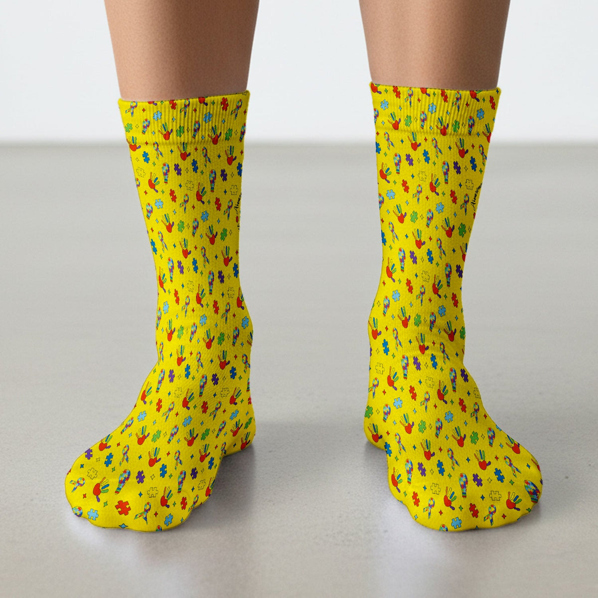 Autism Awareness Colorful Puzzle Nurse Socks
