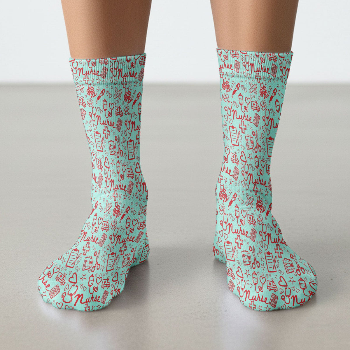 Heart Medical Nurse Socks