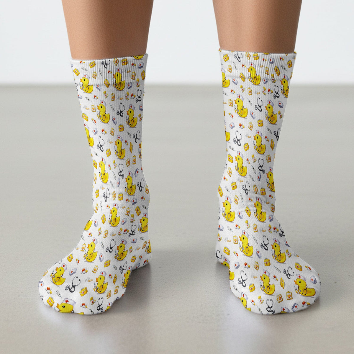 Medical Duck Nurse Socks