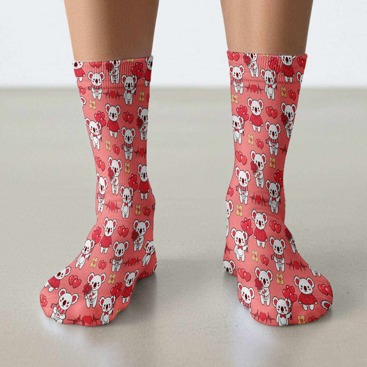 Sweet Koala Socks - Valentines Day Gift For Nurse