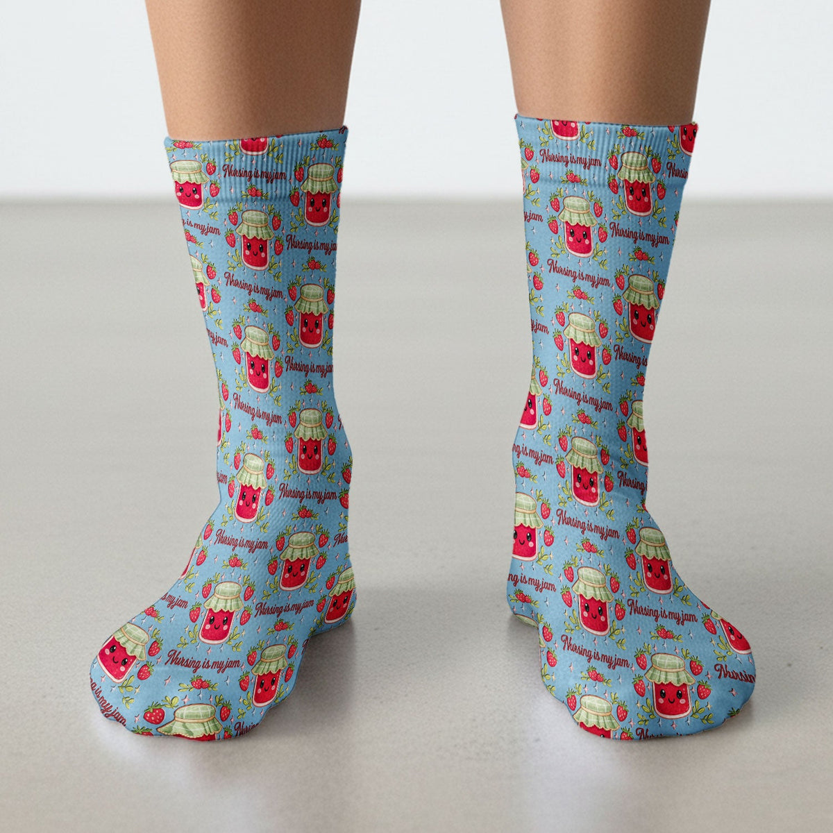 Strawberry Jam Nurse Socks