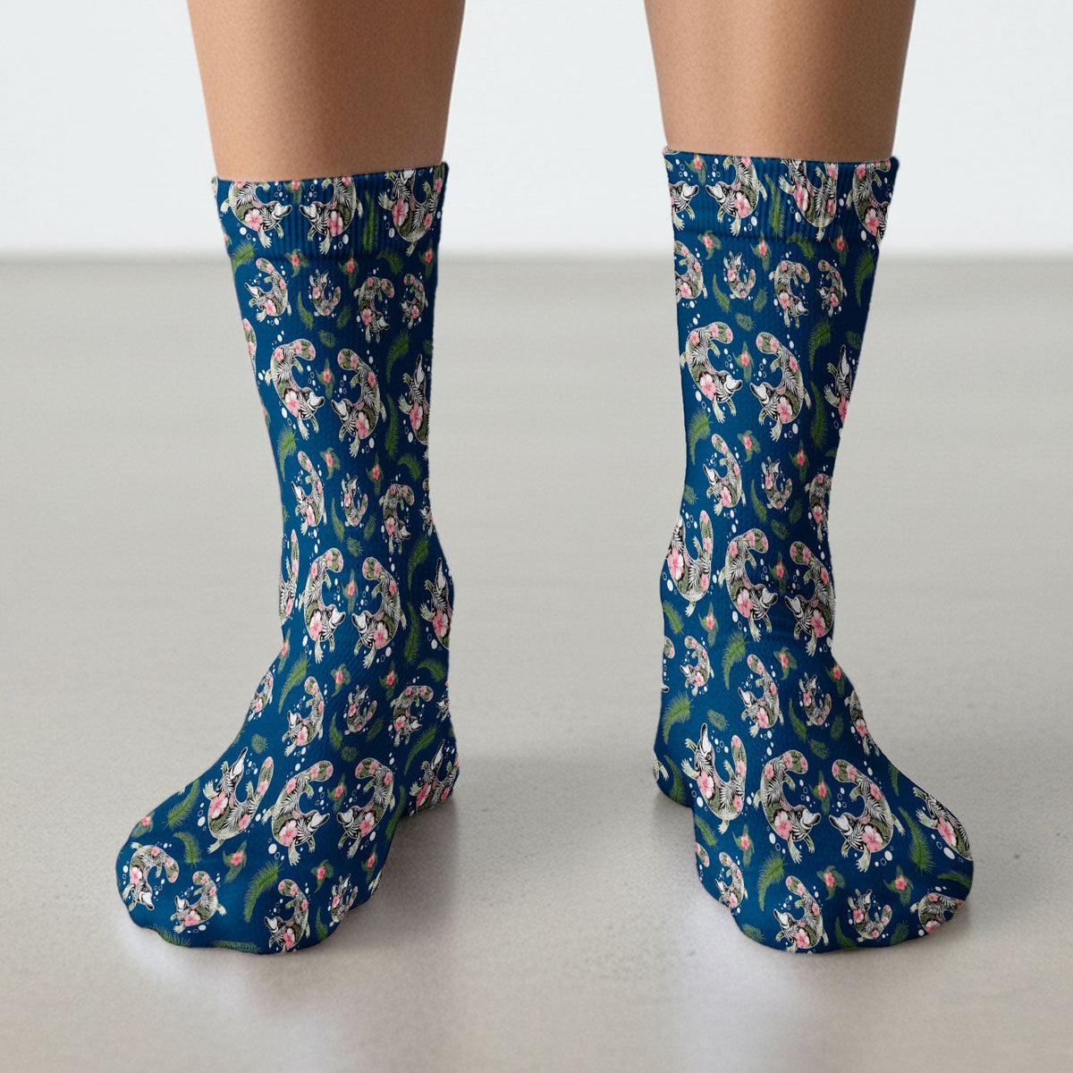 Platypus Tropical Floral Nurse Socks