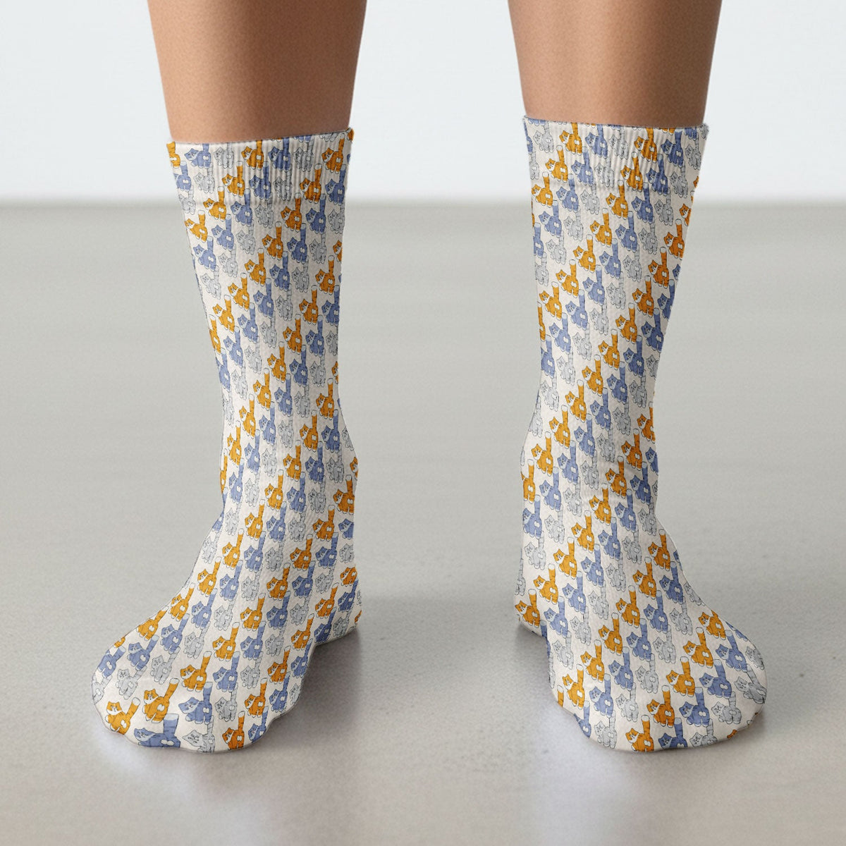 Cartoon Cat Nurse Socks