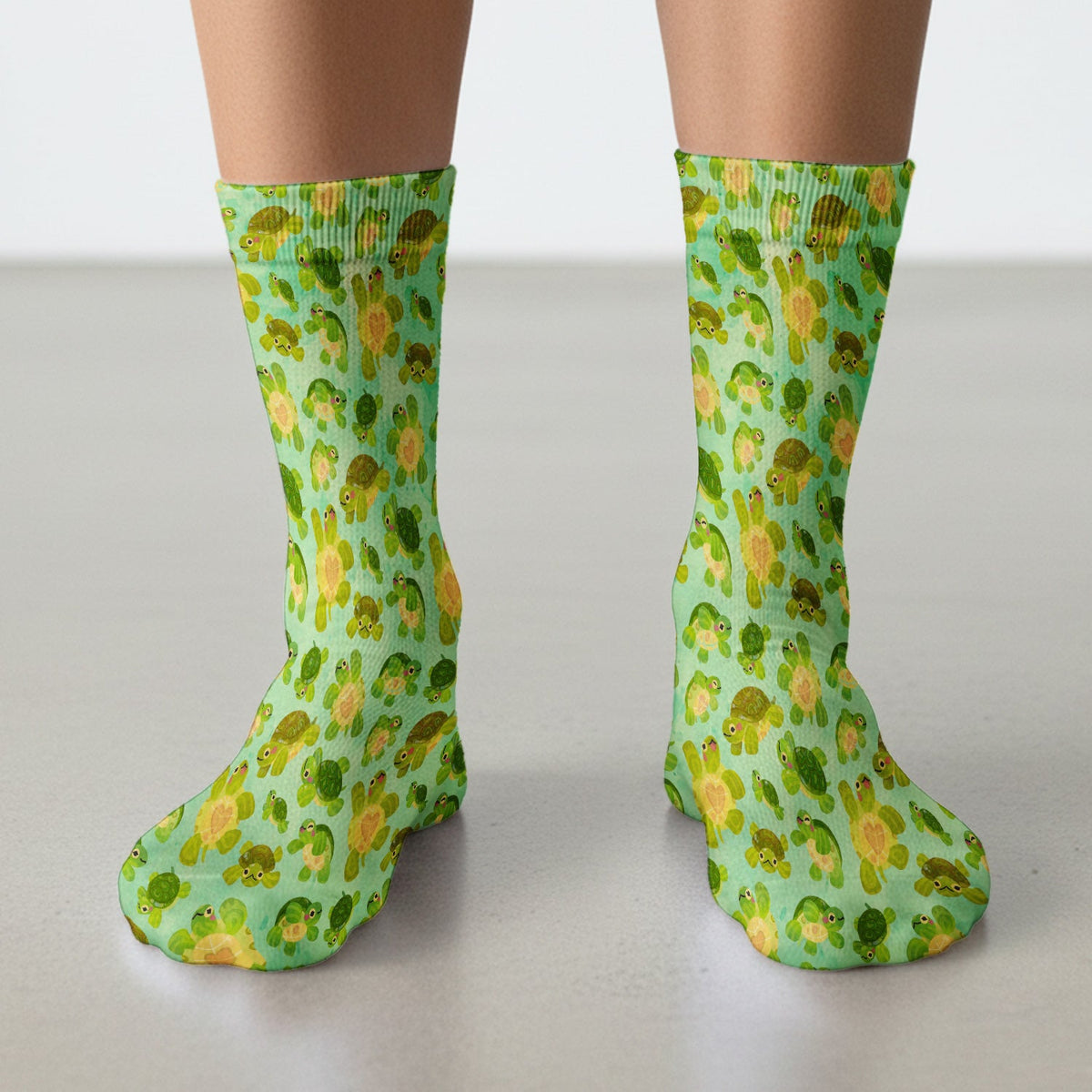 Green Sea Turtle Nurse Socks