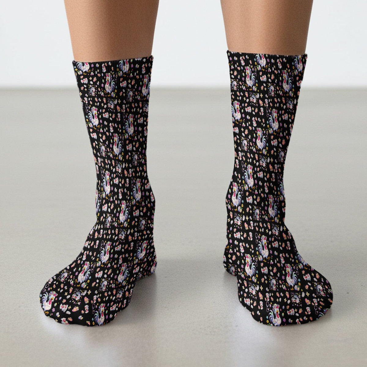 Easter Chicken Nurse Socks