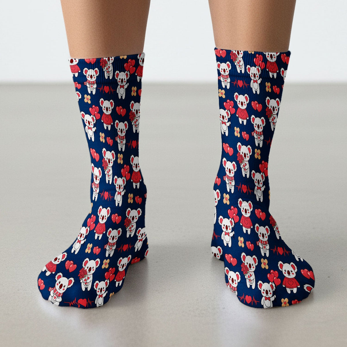 Sweet Koala Socks - Valentines Day Gift For Nurse