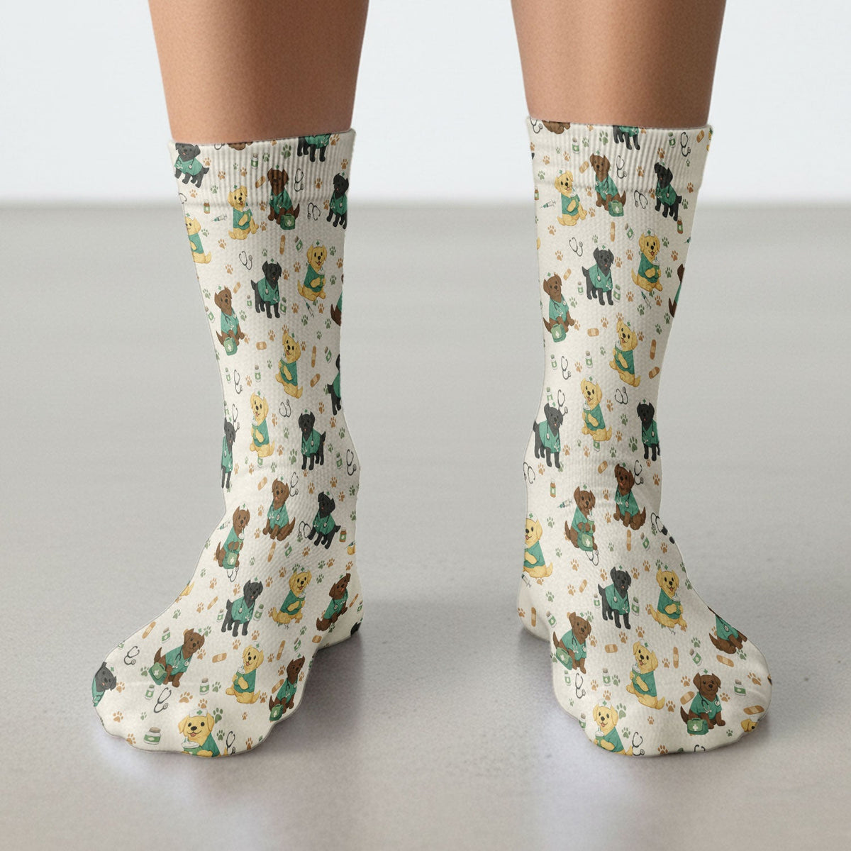 Labrador Retriever Nurse Socks