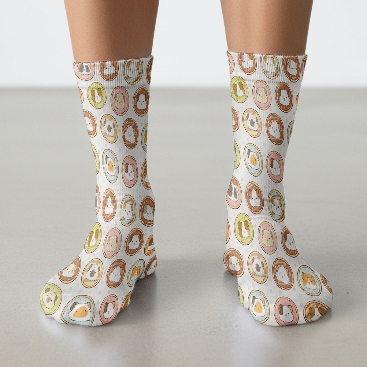 Guinea Pig Donut Nurse Socks