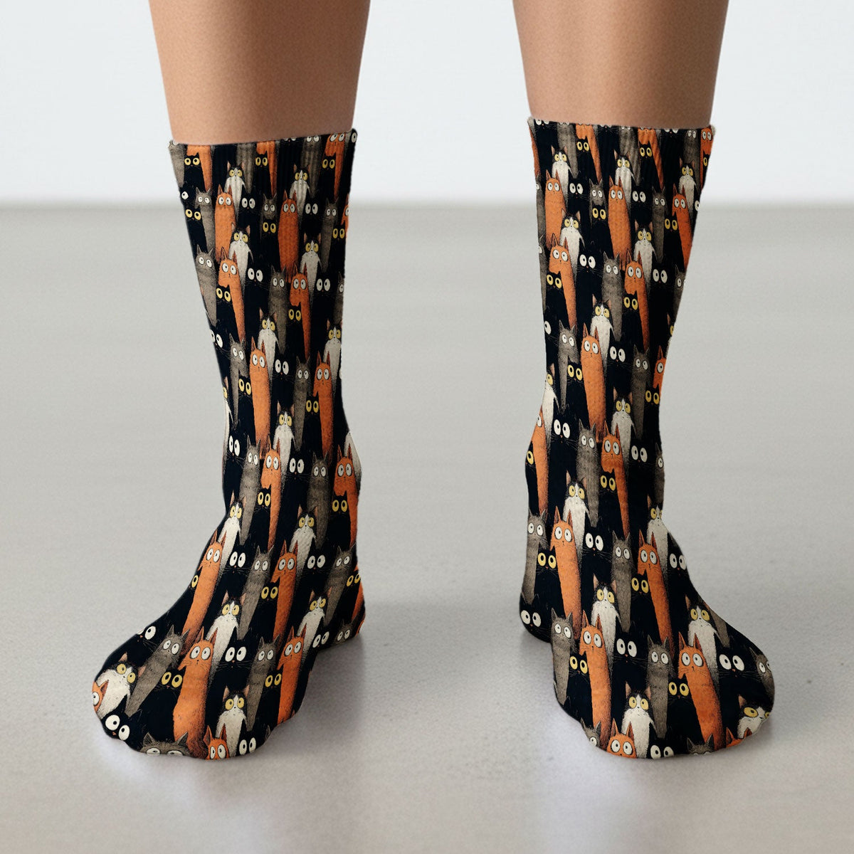 Black Cat Lover Nurse Socks