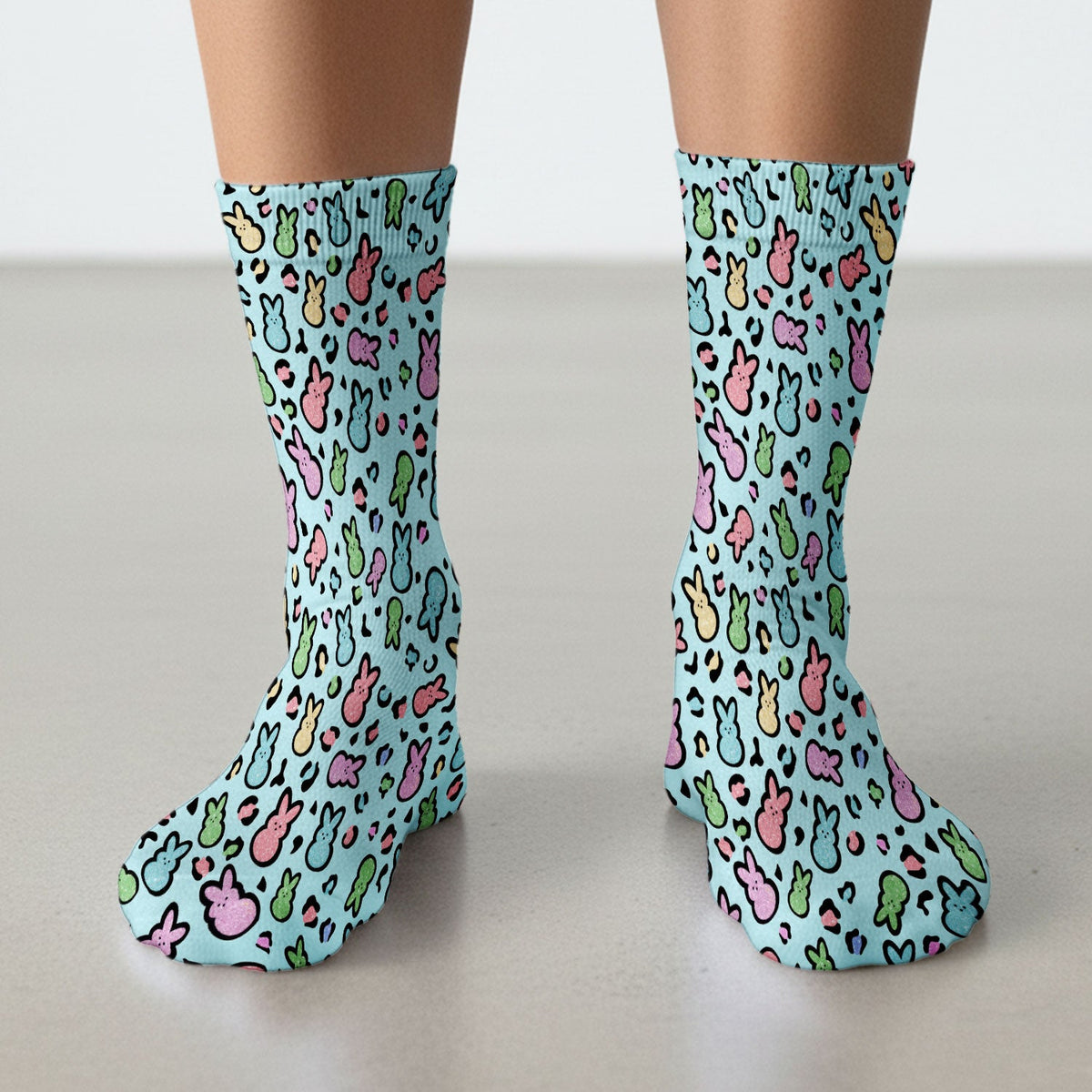 Pastel Bunny Nurse Socks