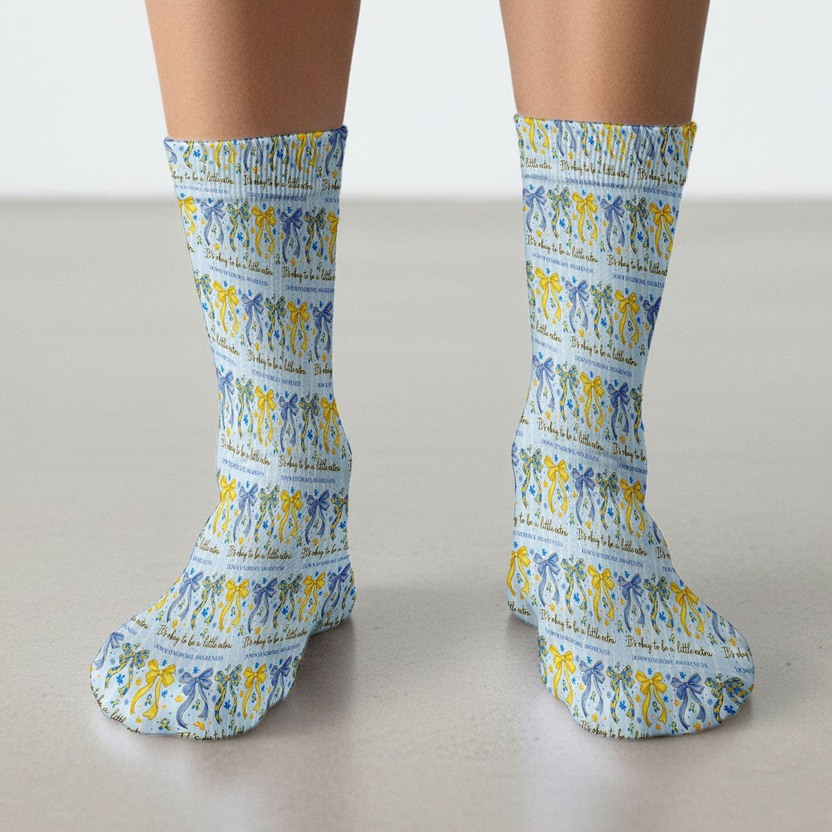 Down Syndrome Awareness Ribbon Nurse Socks