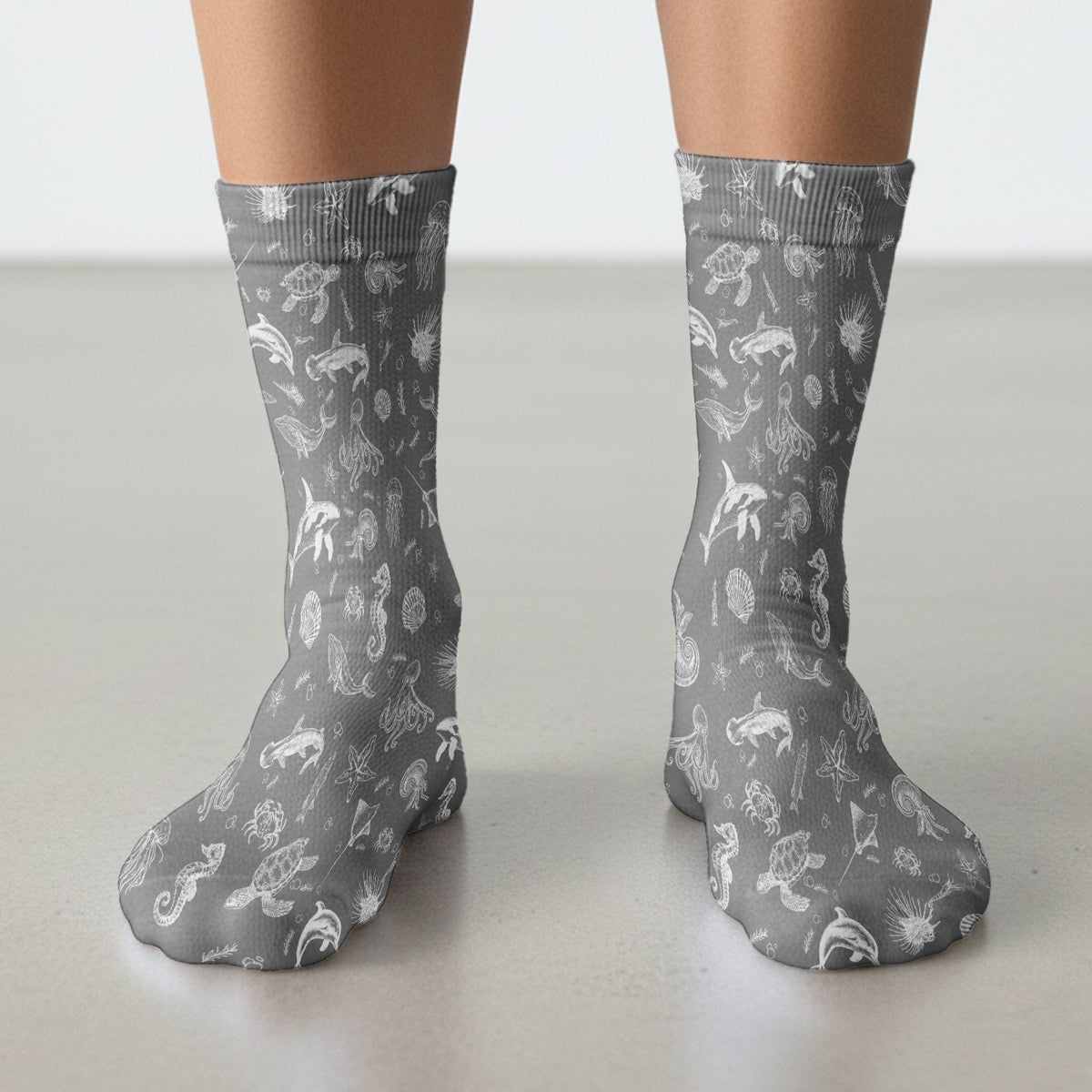 Marine Sea Life Nurse Socks