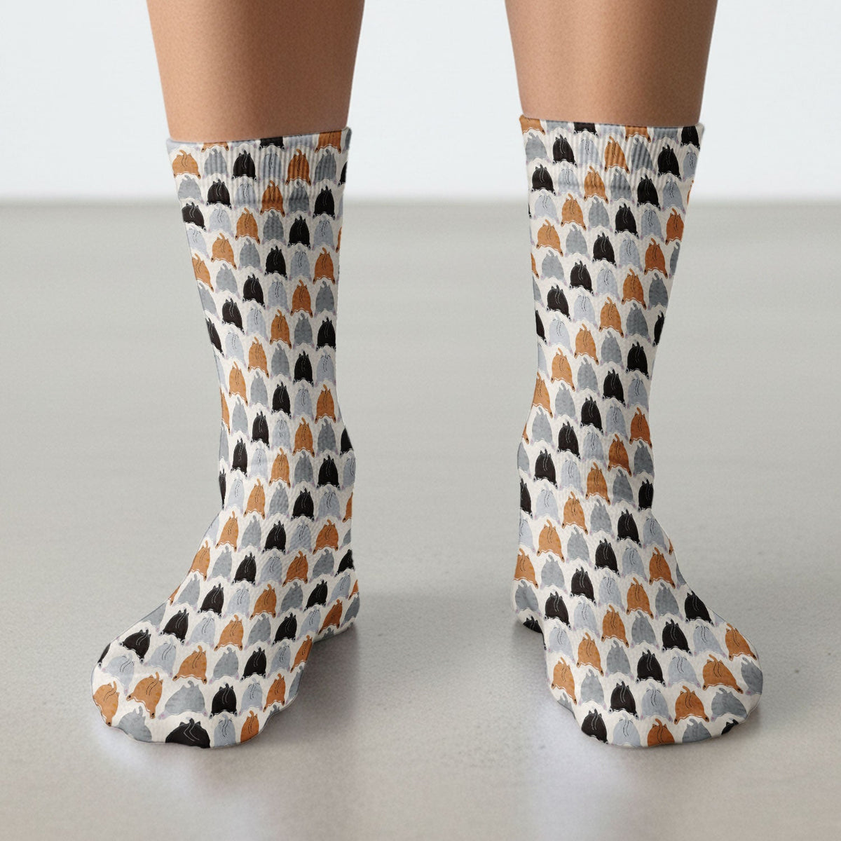 Multicolor Cat Nurse Socks
