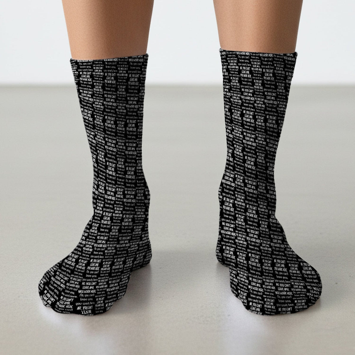 Repeating Work Quote Nurse Socks