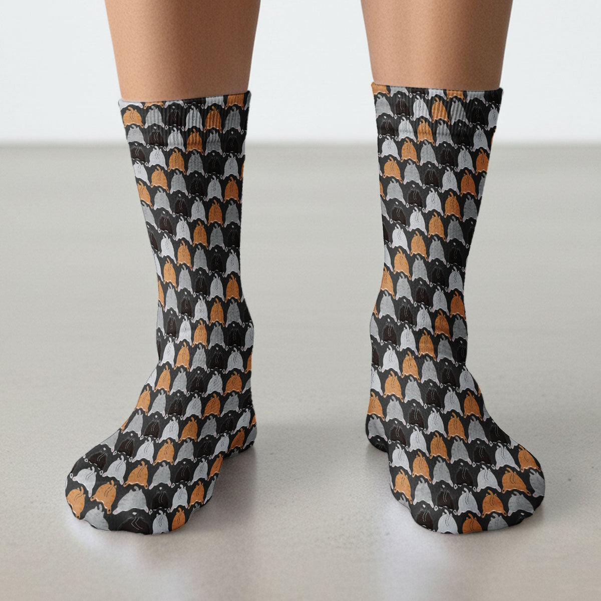 Multicolor Cat Nurse Socks