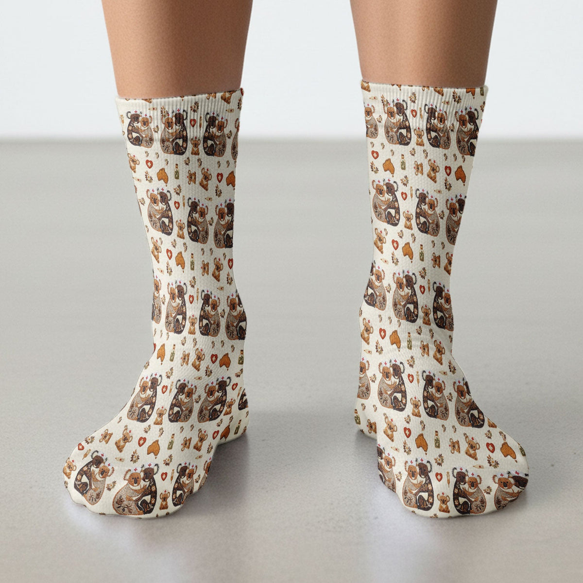 Koala Nurse Socks - Valentines Day Gift