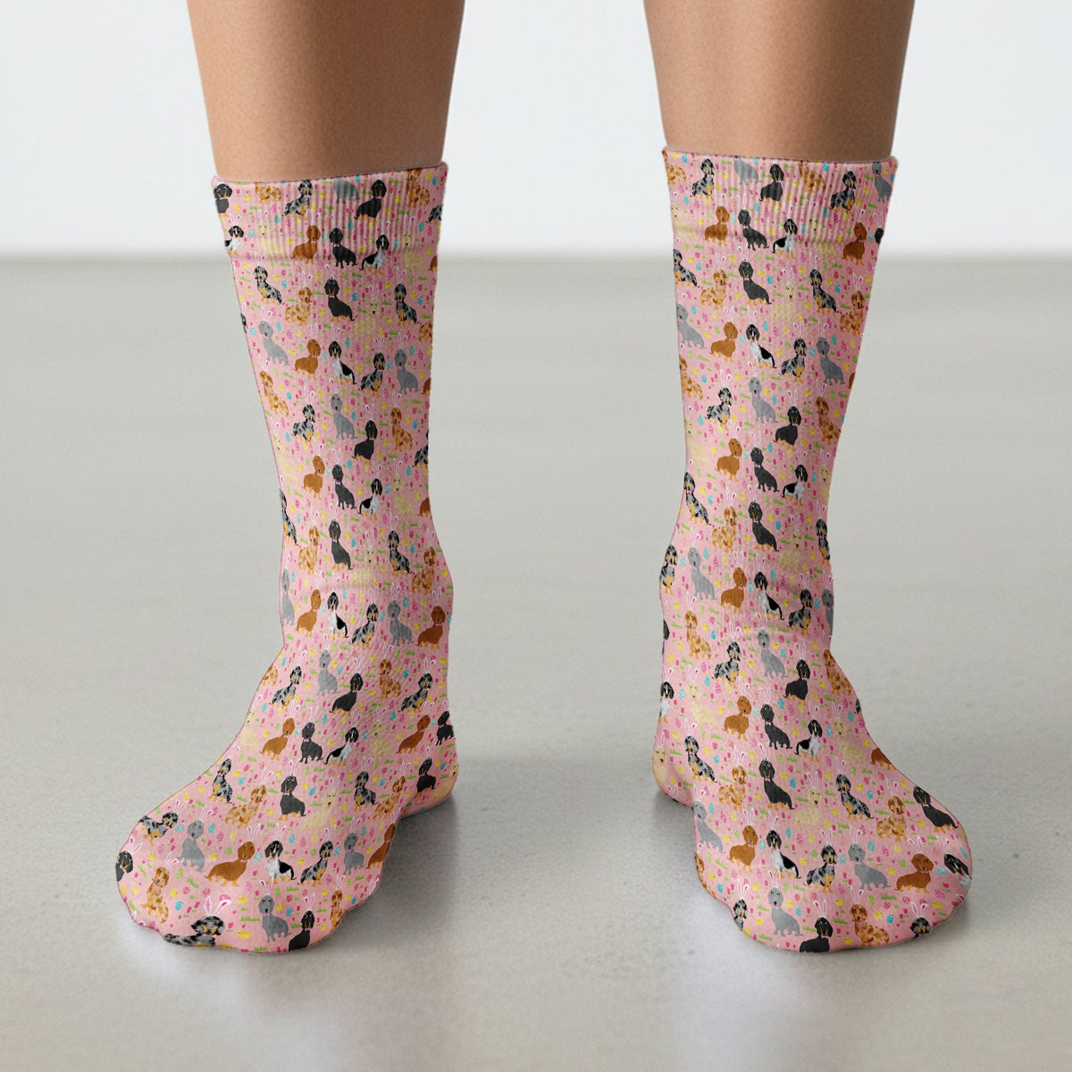 Dachshund Dog Nurse Socks - Easter Gift