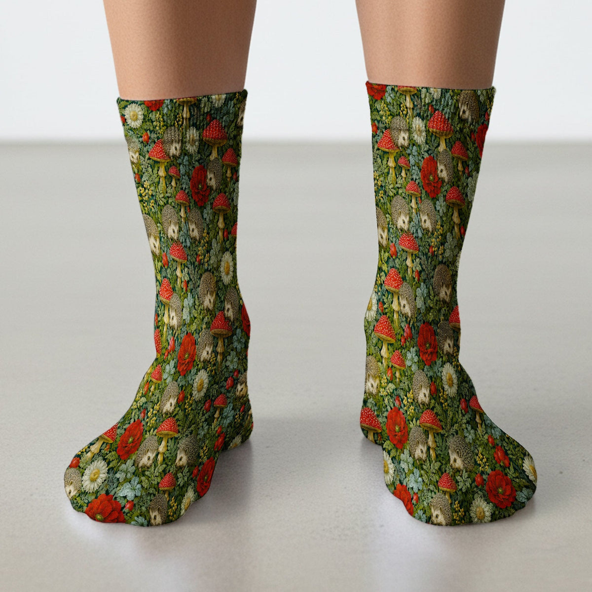 Enchanted Woodland Hedgehog Nurse Socks