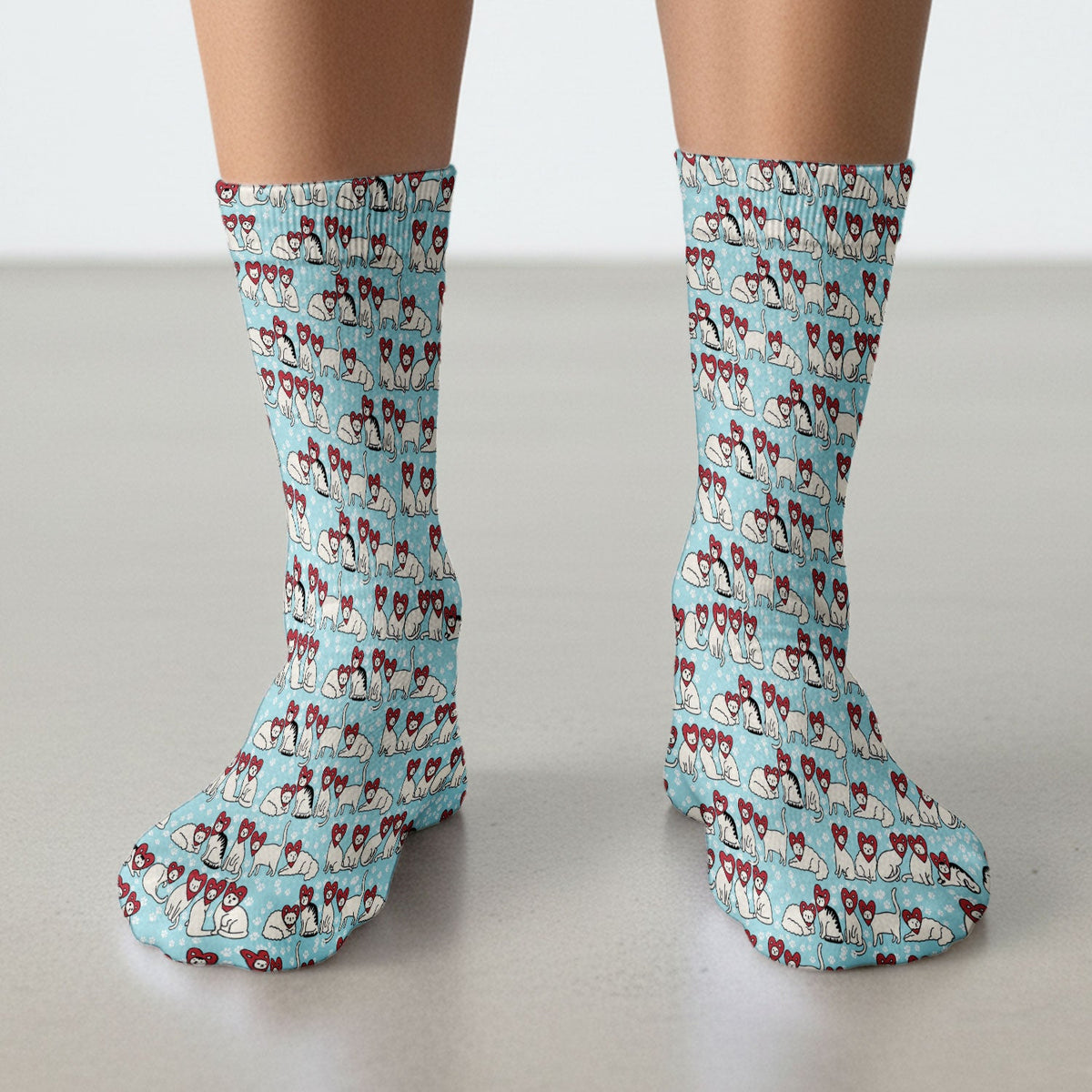 Cat Heart Nurse Socks