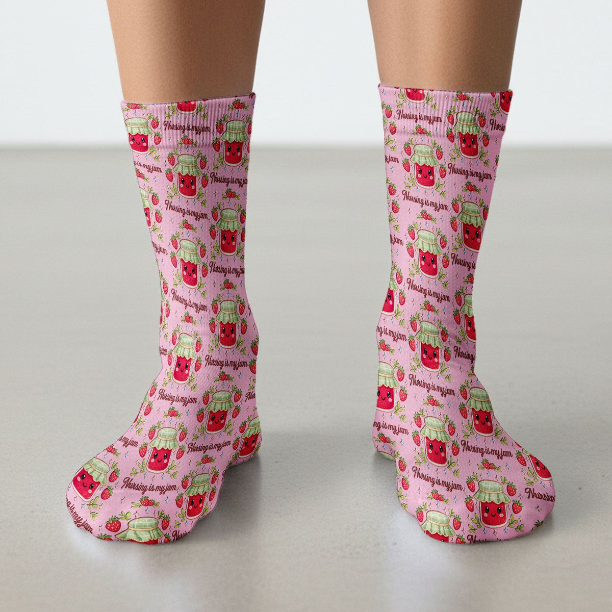 Strawberry Jam Nurse Socks