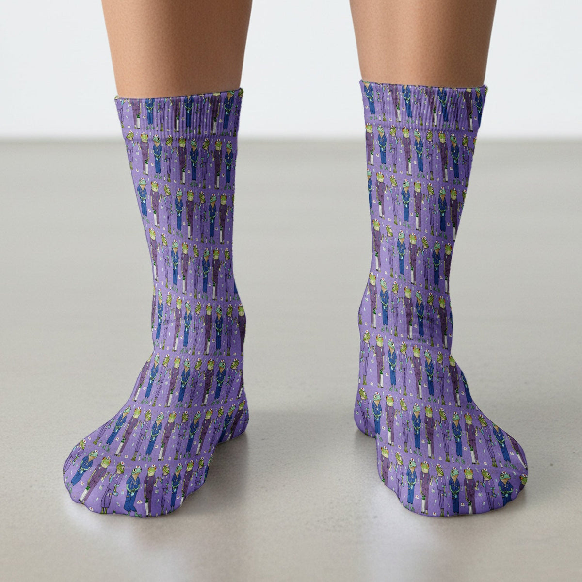 Frog Medical Crew Nurse Socks