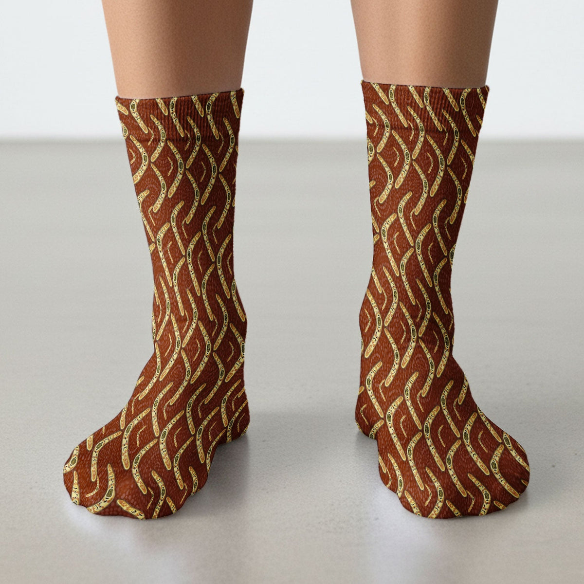Aboriginal Boomerang Nurse Socks
