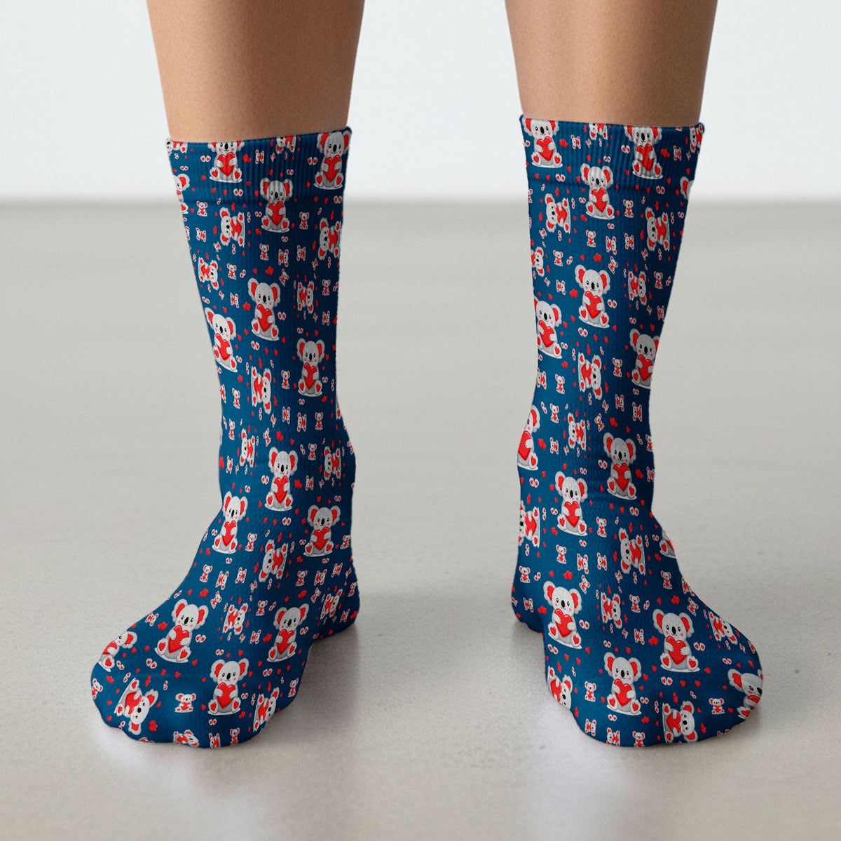 Valentine Koala Heart Nurse Socks