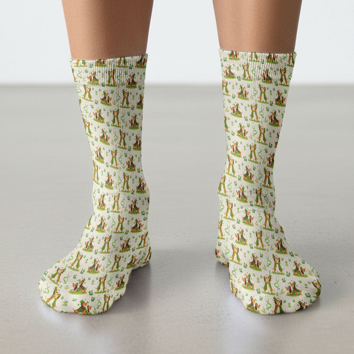 Valentine Dog Nurse Heart Socks