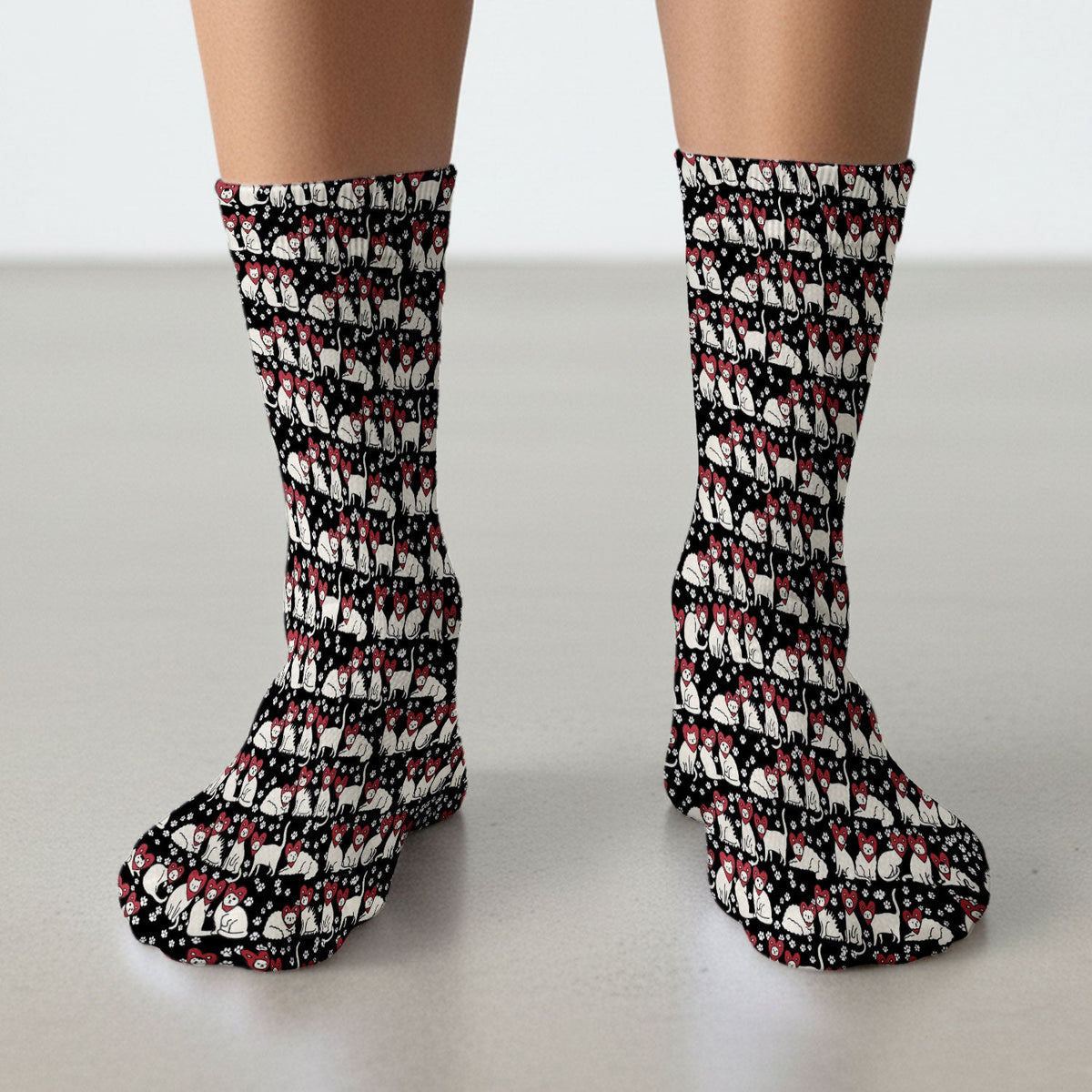 Cat Heart Nurse Socks