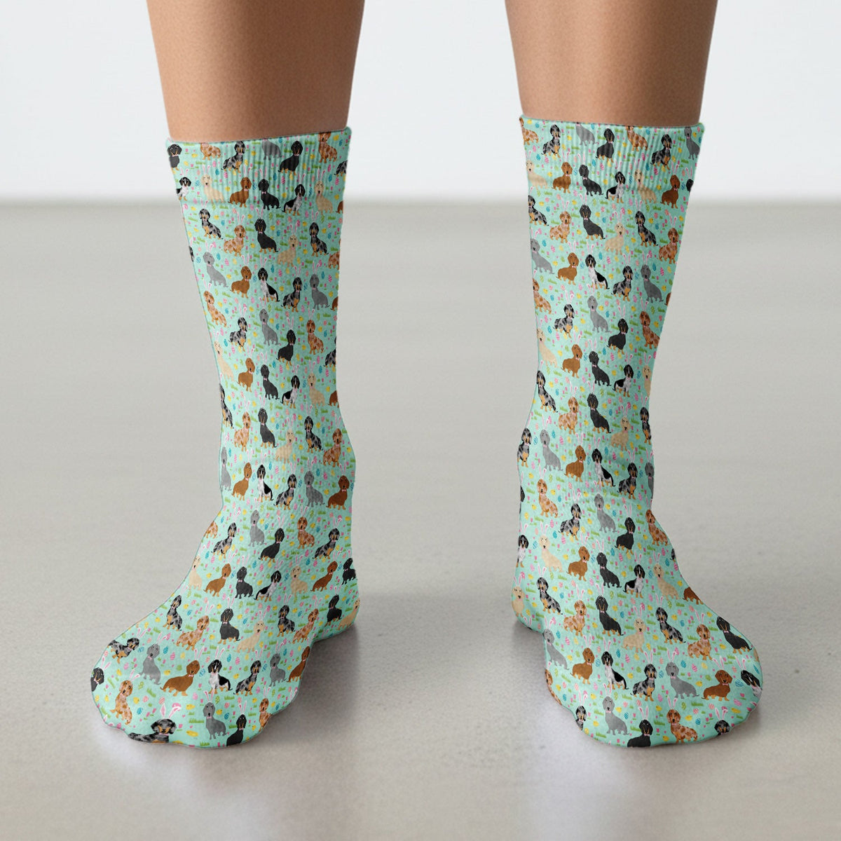 Dachshund Dog Nurse Socks - Easter Gift
