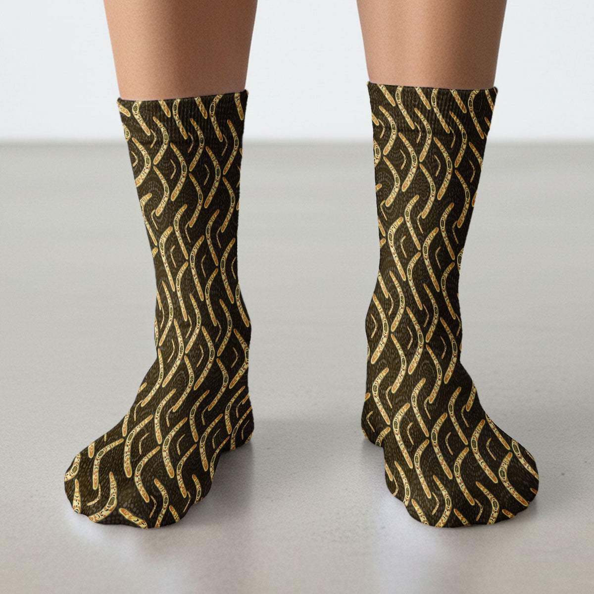 Aboriginal Boomerang Nurse Socks