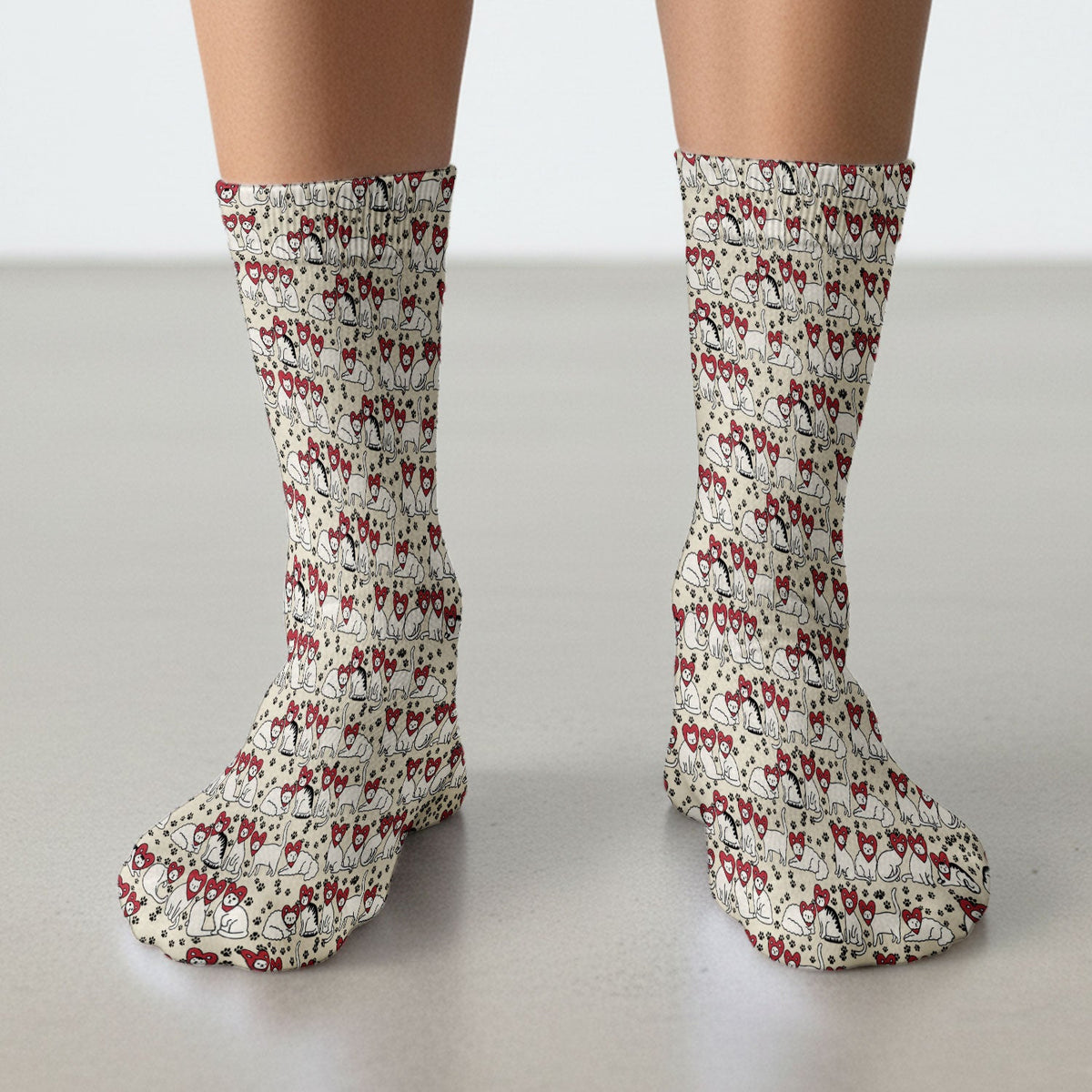 Cat Heart Nurse Socks