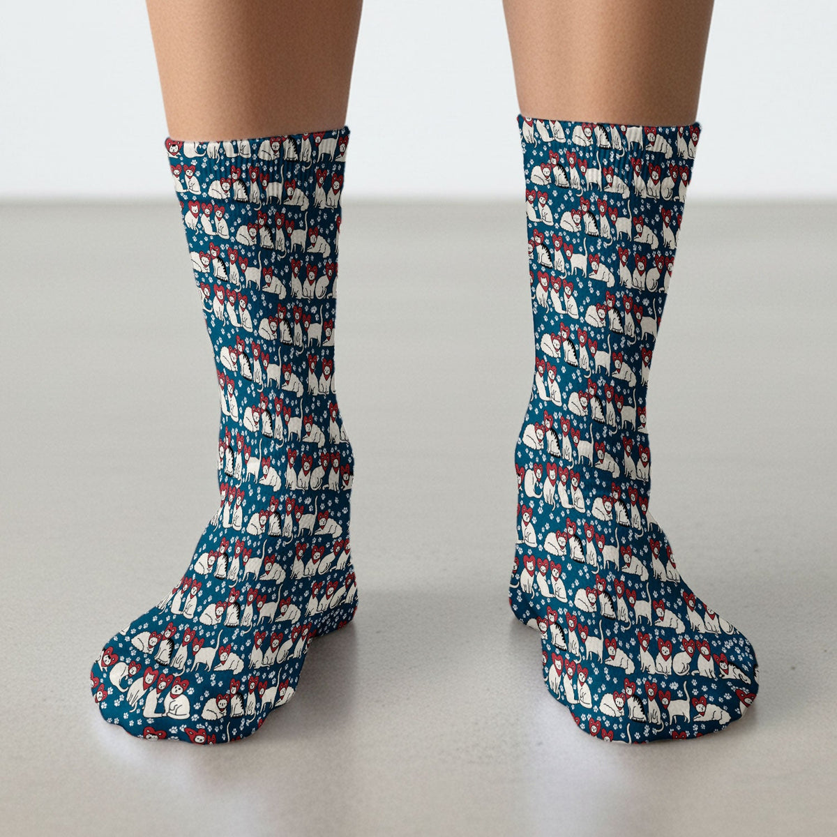 Cat Heart Nurse Socks