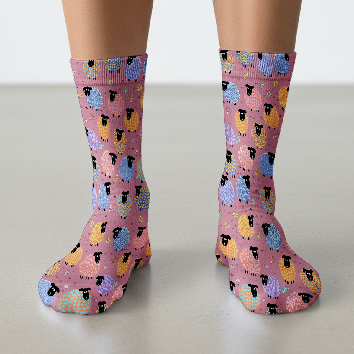 Colorful Sheep Nurse Socks